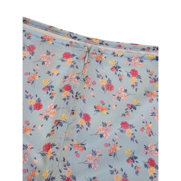 V Christina Women's Ditzy Floral Boho Printed Hi-Low Beachy Flowy Skirt | 16 EUC - Picture 4 of 7